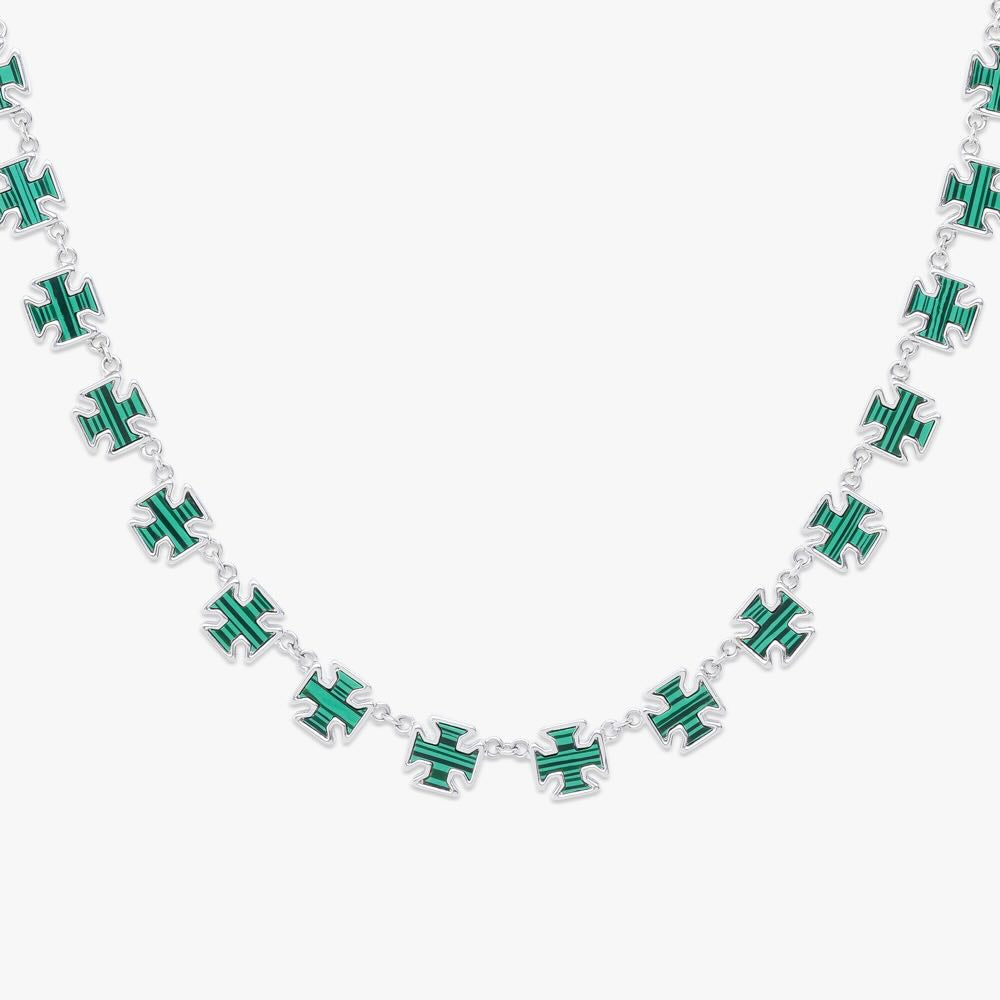 Cross Motif Green Chain