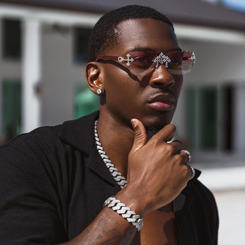 Moissanite Cuban Link Bracelet 14K Gold (ALL SIZES)